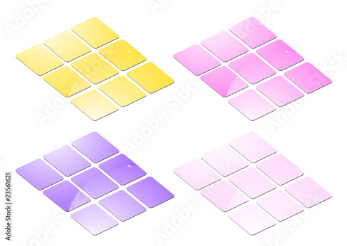 Tastiera Vuota Giallo e Viola