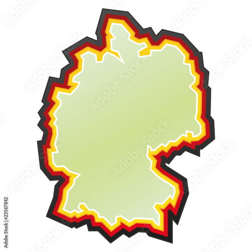 Sketched map of Germany
