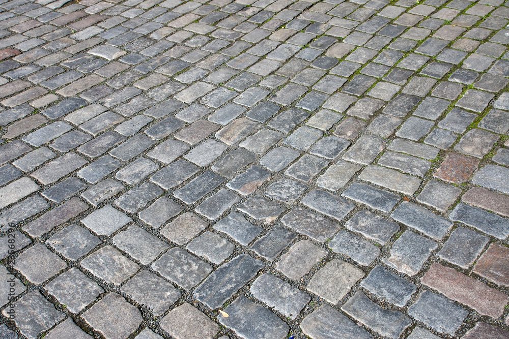 Cobble stone pavement Cobble stone pavement