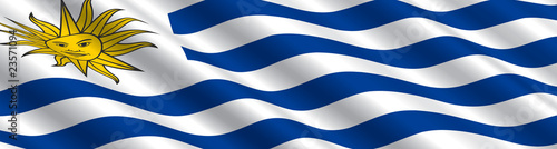 Uruguayan Flag in the Wind