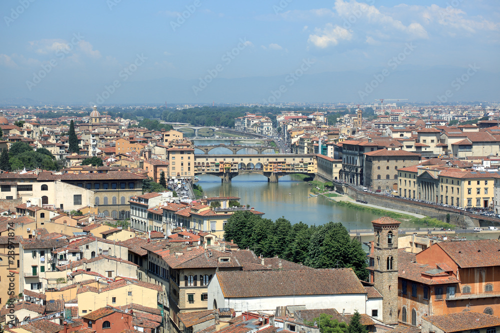 Ponte Vecchio across the Arno River in Flornce