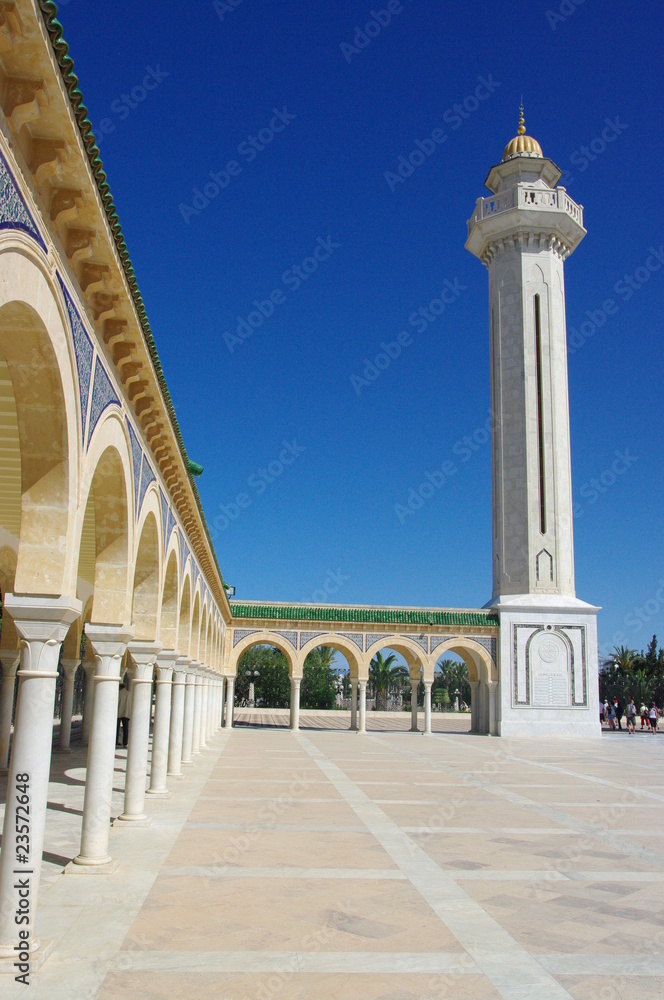 arcchitecture du mausolée Bourguiba - Tunisie