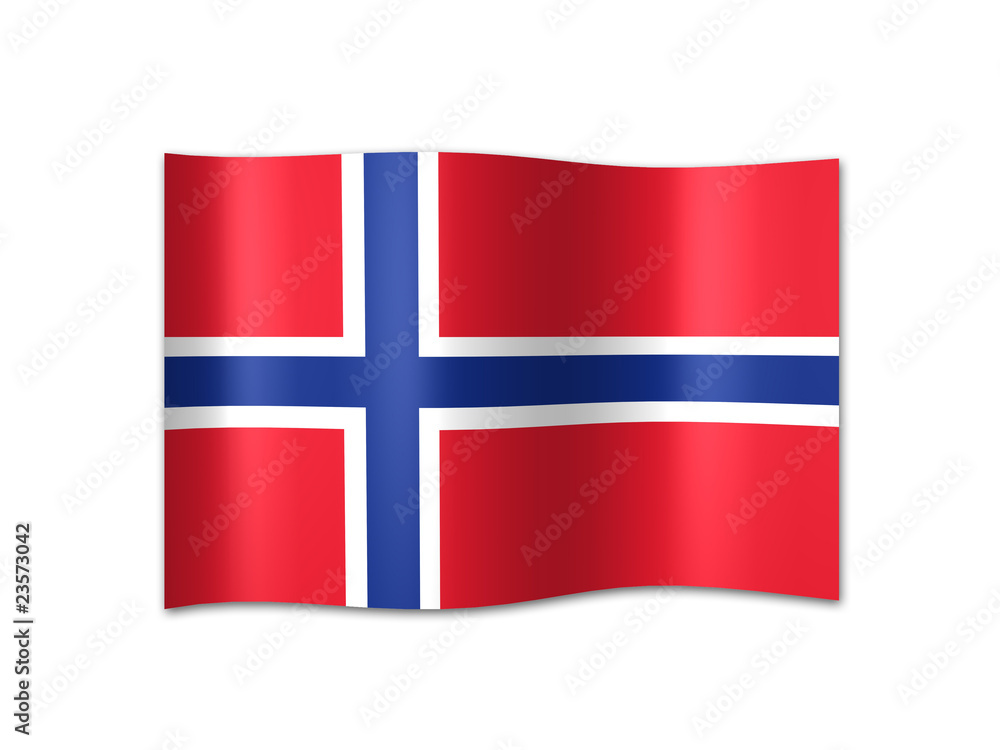 Obraz premium Norwegen Fahne