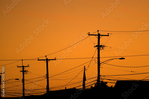фотографія Power Line Silhouettes