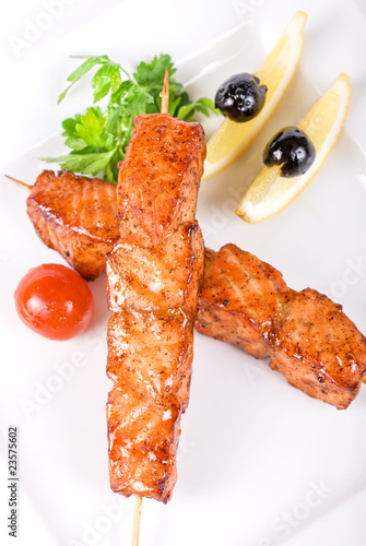 salmon kebab
