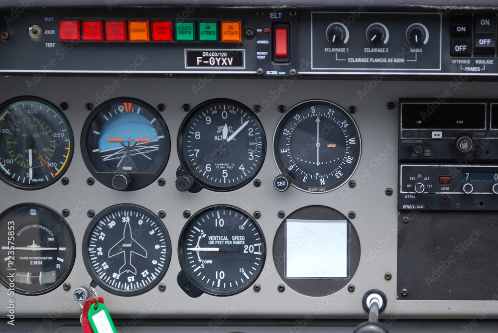 Instruments de bord, cockpit, avion Instruments de bord, cockpit, avion