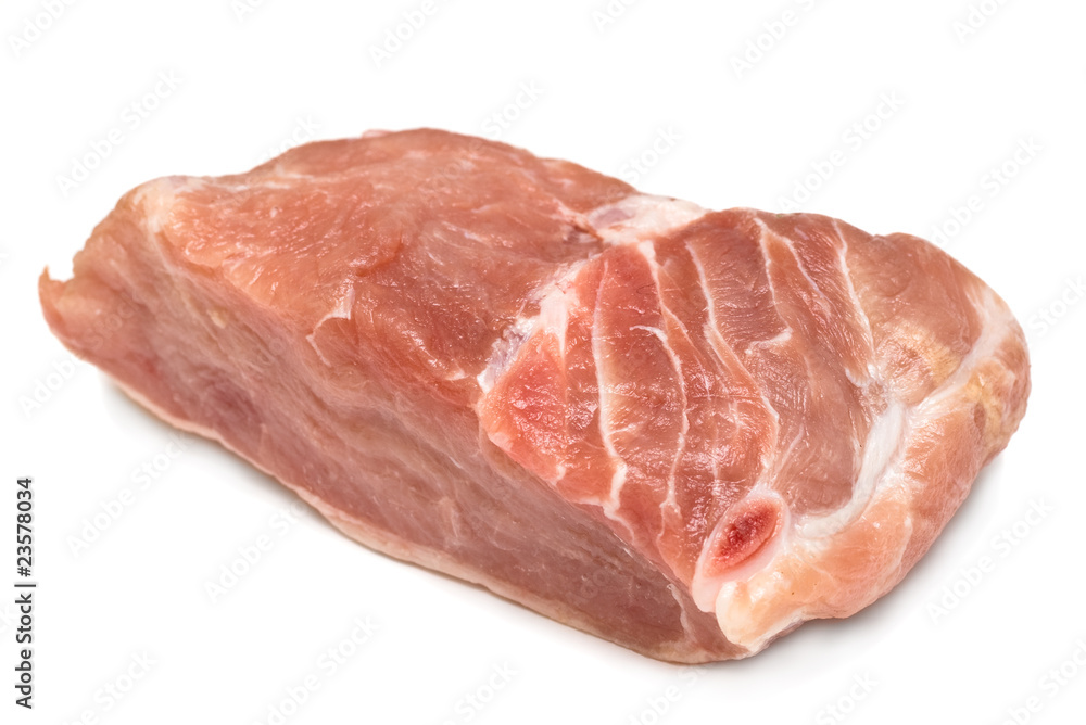 Raw filet of pork