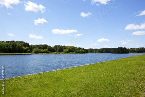 landscape with river background