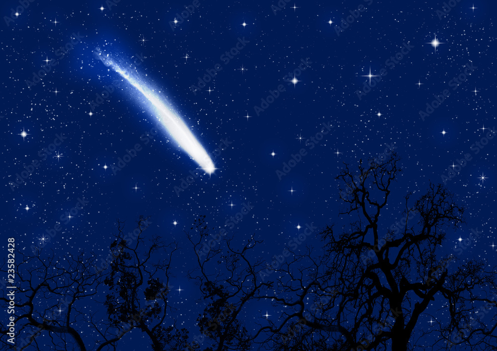 Naklejka premium Falling star
