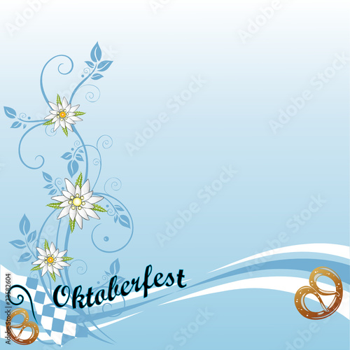 Oktoberfest, Enzian, Bayern, Brezel, background