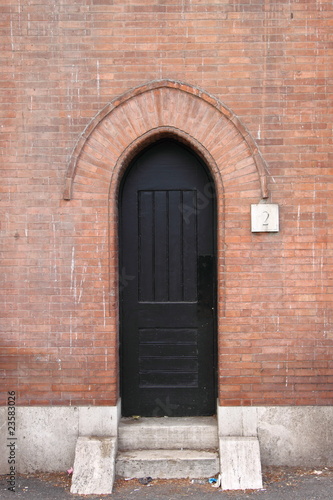 Medieval entrance door