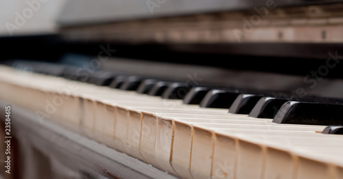 keys of an old piano