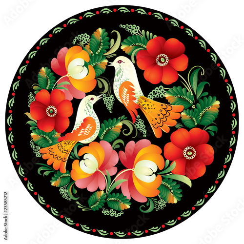 Russian handicraft ornament