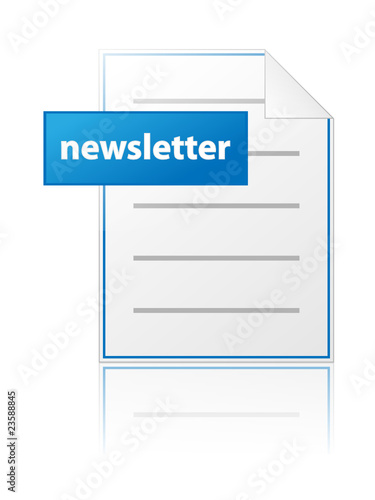 NEWSLETTER Icon (Web Read Latest Information Communication News)