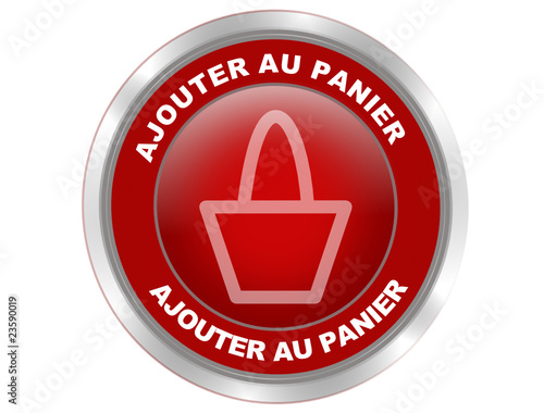 ajouter au panier bouton web rouge rond effet gel