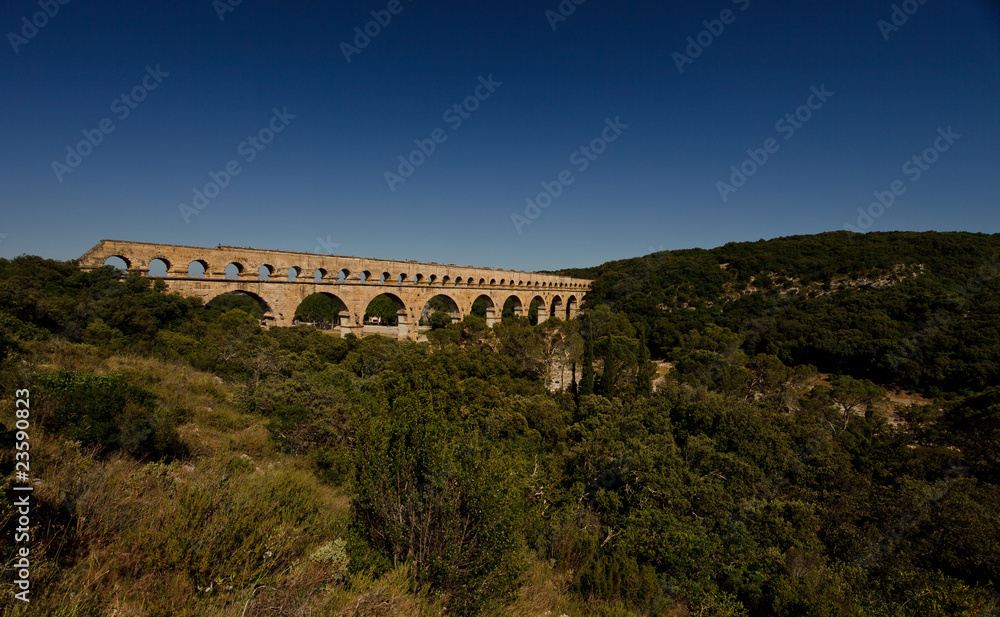 Fototapeta premium Le Pont du Gard, Aqueduc Romain