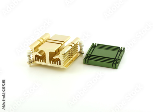 Two radiators for chip (computer).