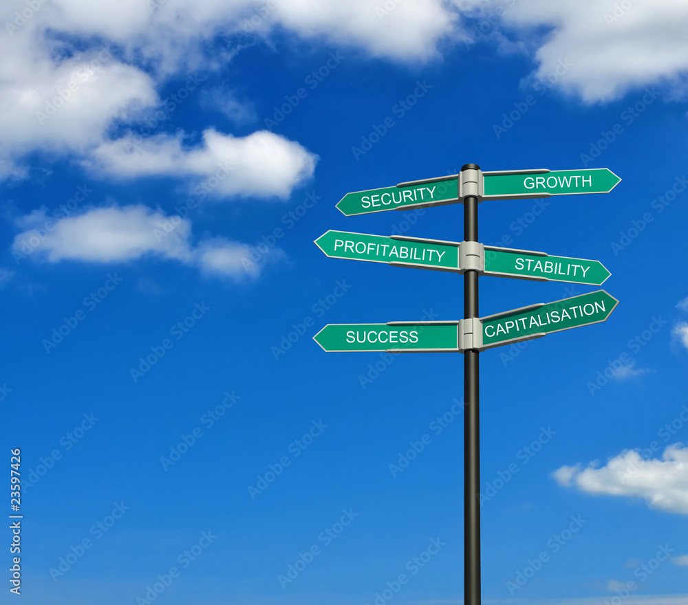 Obraz premium Road sign