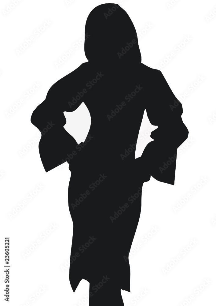 silhouette youngtwomen