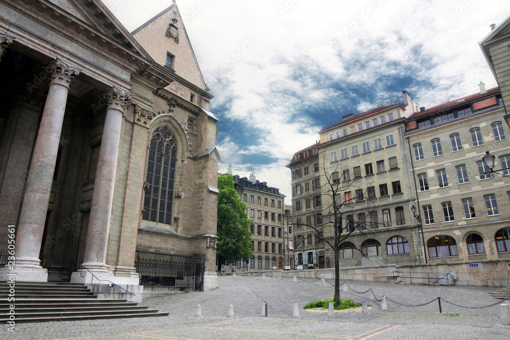 Cathedral Saint Pierre in Geneva, Switzerland