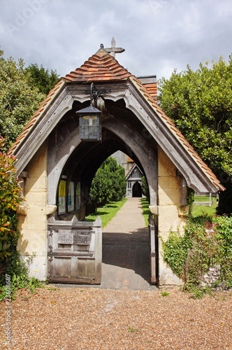 An English Village Church Lychgate