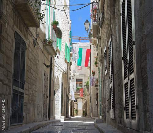 Characteristic Alley. Giovinazzo Oldtown. Apulia.