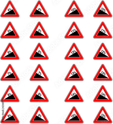 steigen und fallen - hoch und runter