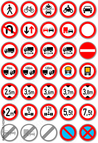 Verbote im Straßenverkehr