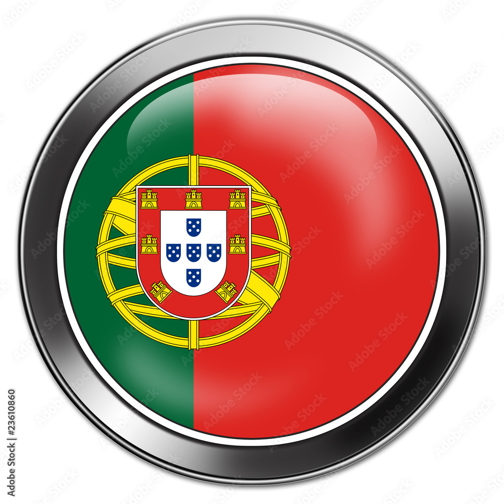 Obraz premium portugal button aqua