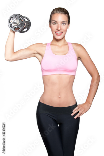 Weightlifting woman
