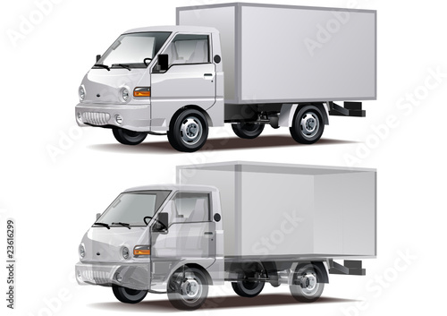 Vector delivery / cargo truck