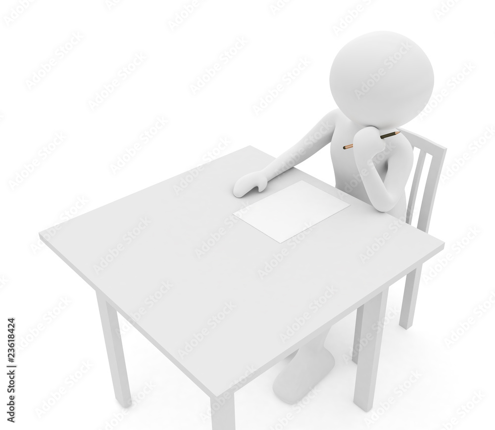 person is thinking what to write person is thinking what to write