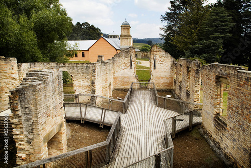 Views of the Paupers' Mess In Historic Port Arthur, Tasmania, Australia photo