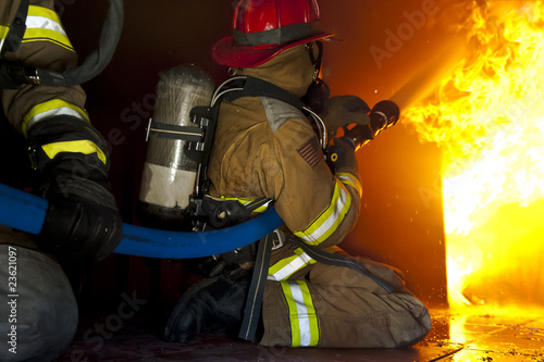 Fire training exercise