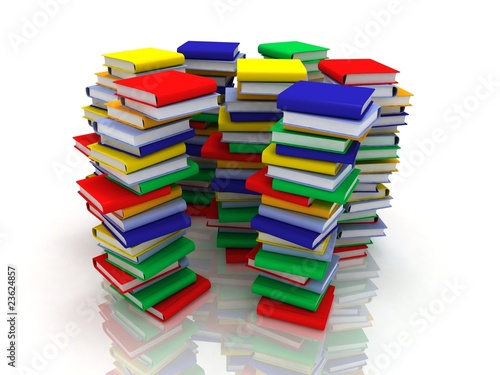 stacks of books