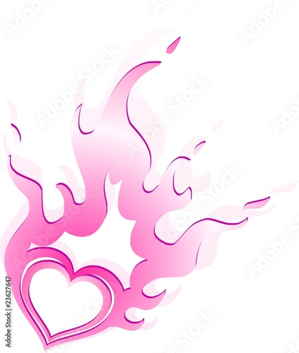 flammendes Herz