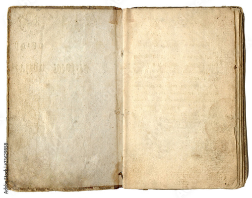 Old empty book