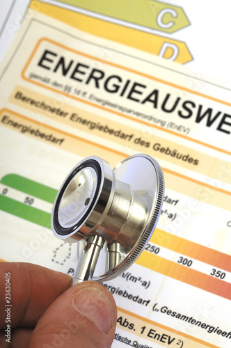 Energiecheck Stethoskop  und Energieausweis photo