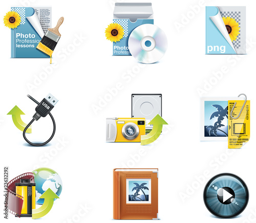 Vector photography icons. Part 3