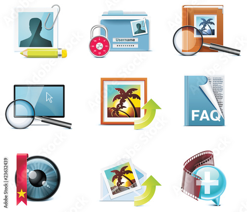 Vector photography icons. Part 5