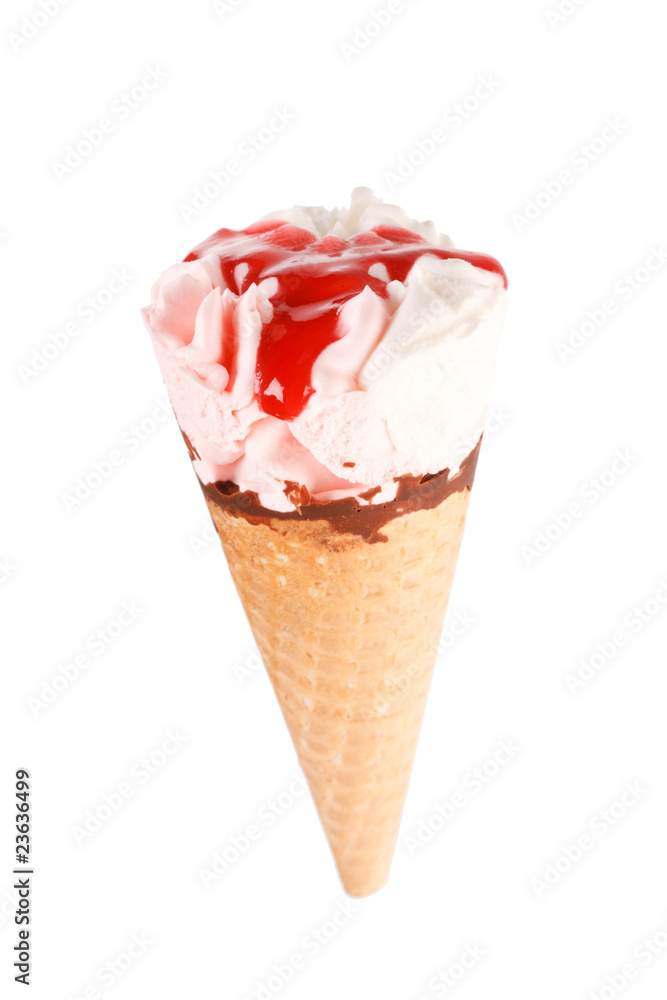 ice cream in the cone ice cream in the cone