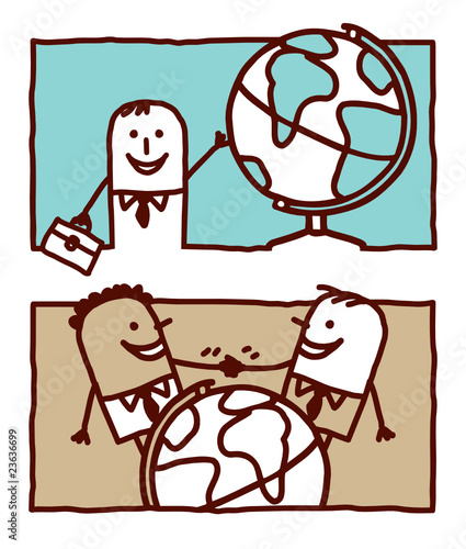 businessmen & world