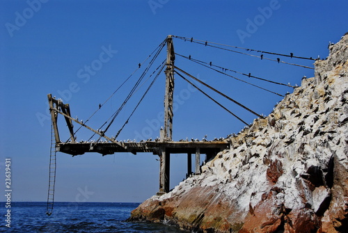 Photos A pier for guano delivery to the boats