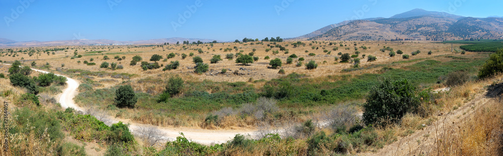 Fototapeta premium Panorama of the northern border of Israel