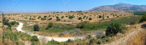 Panorama of the northern border of Israel