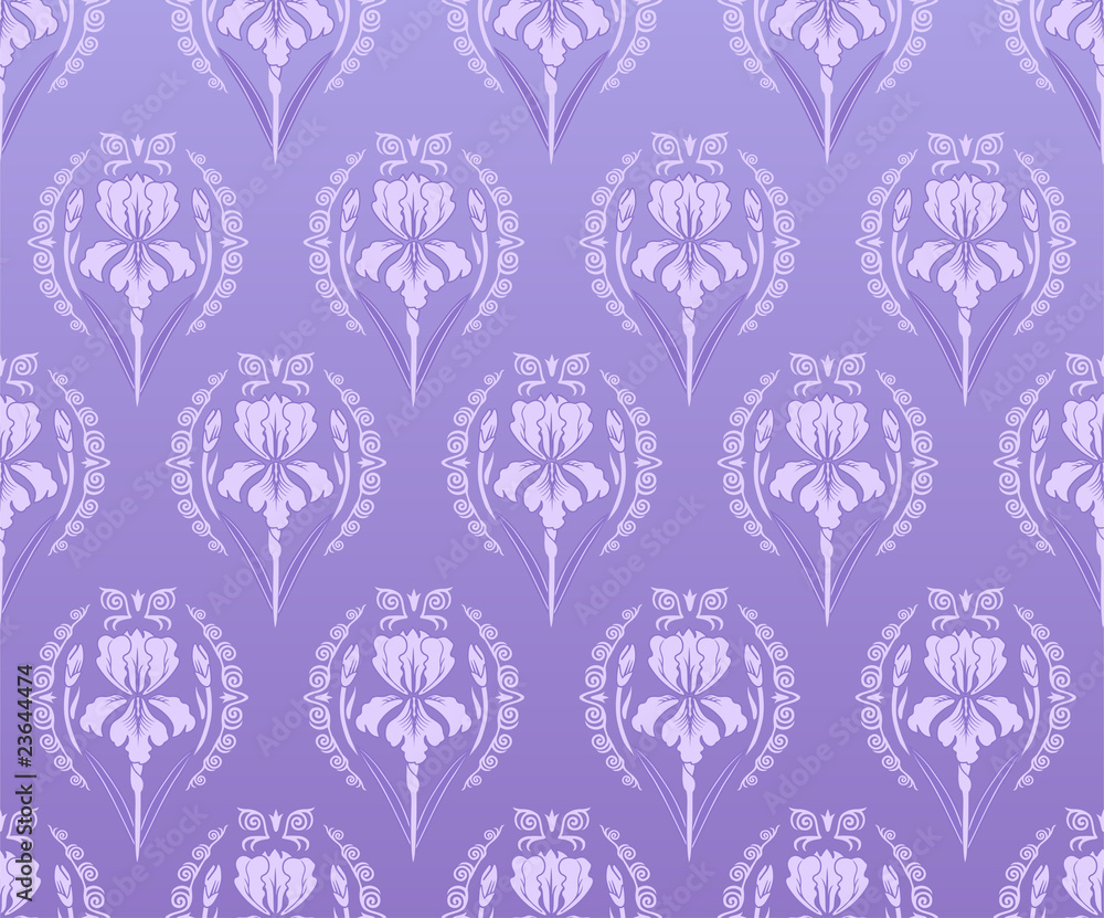 Seamless walpaper iris background Seamless walpaper iris background