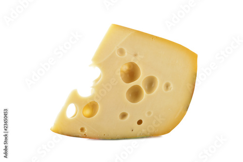 piece of cheese with holes