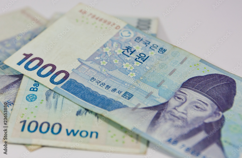 Obraz premium Won Currency