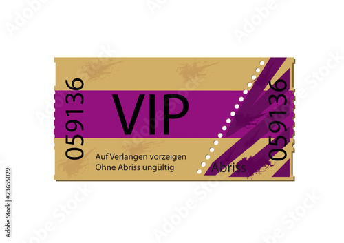 Vip Eintrittskarte