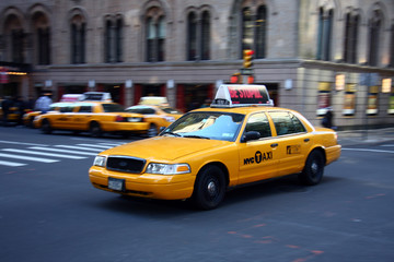 Sierkussen New York taxi Klassieke yellow cab in Manhattan  © Marcel Schauer